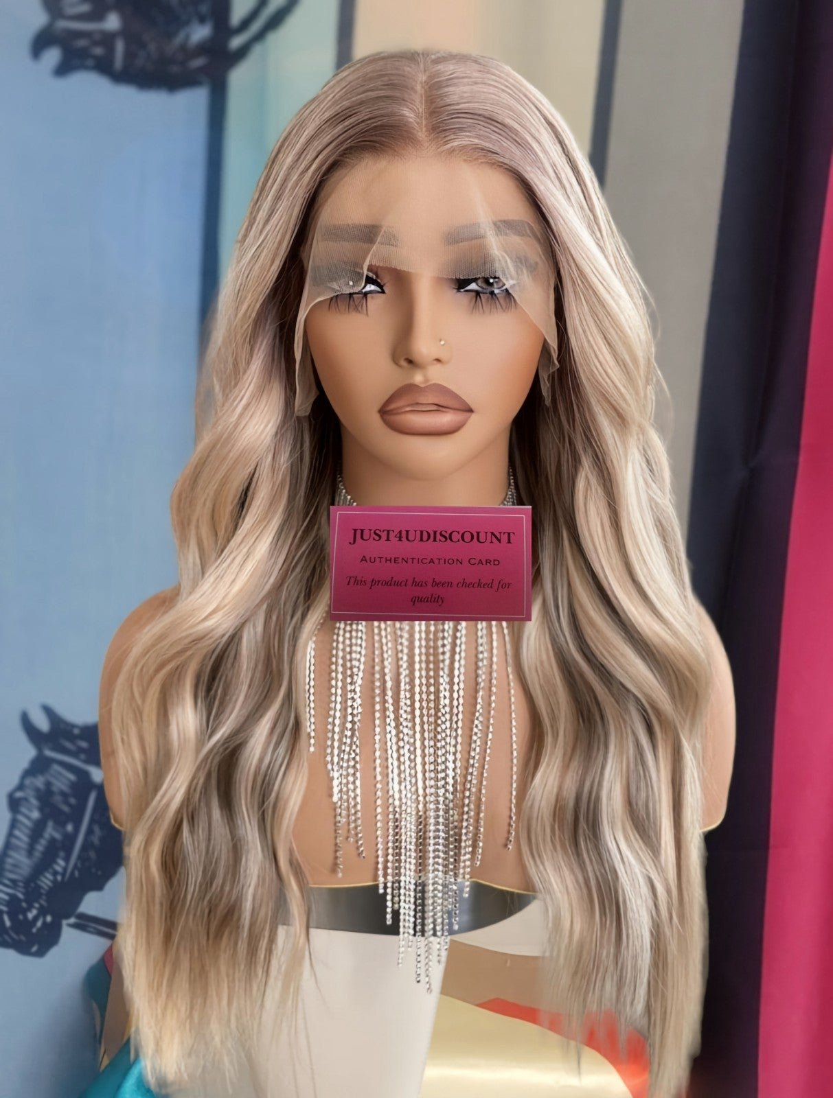 Sexy ash blonde cream color highlighted balayage explosion hd free part wig