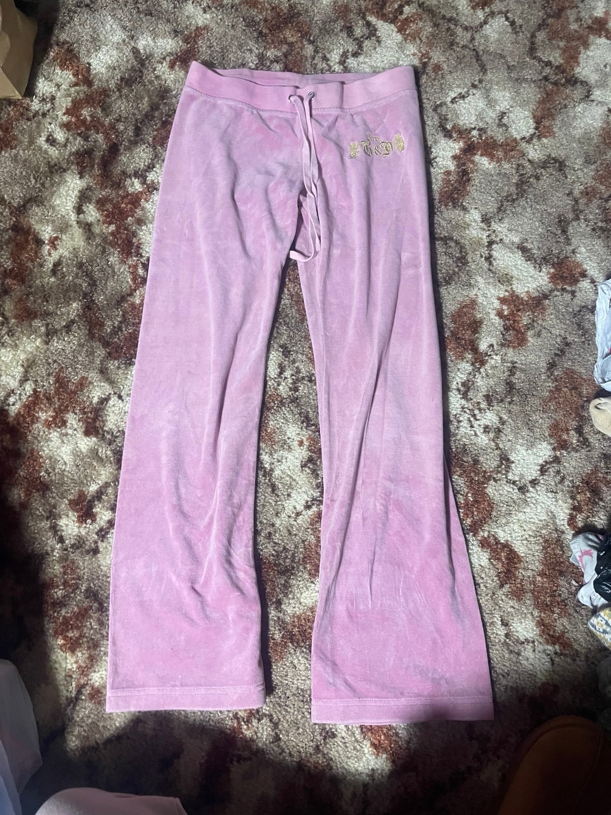 JUICY COUTURE Vintage y2k pink Velour Sweatpants Size M