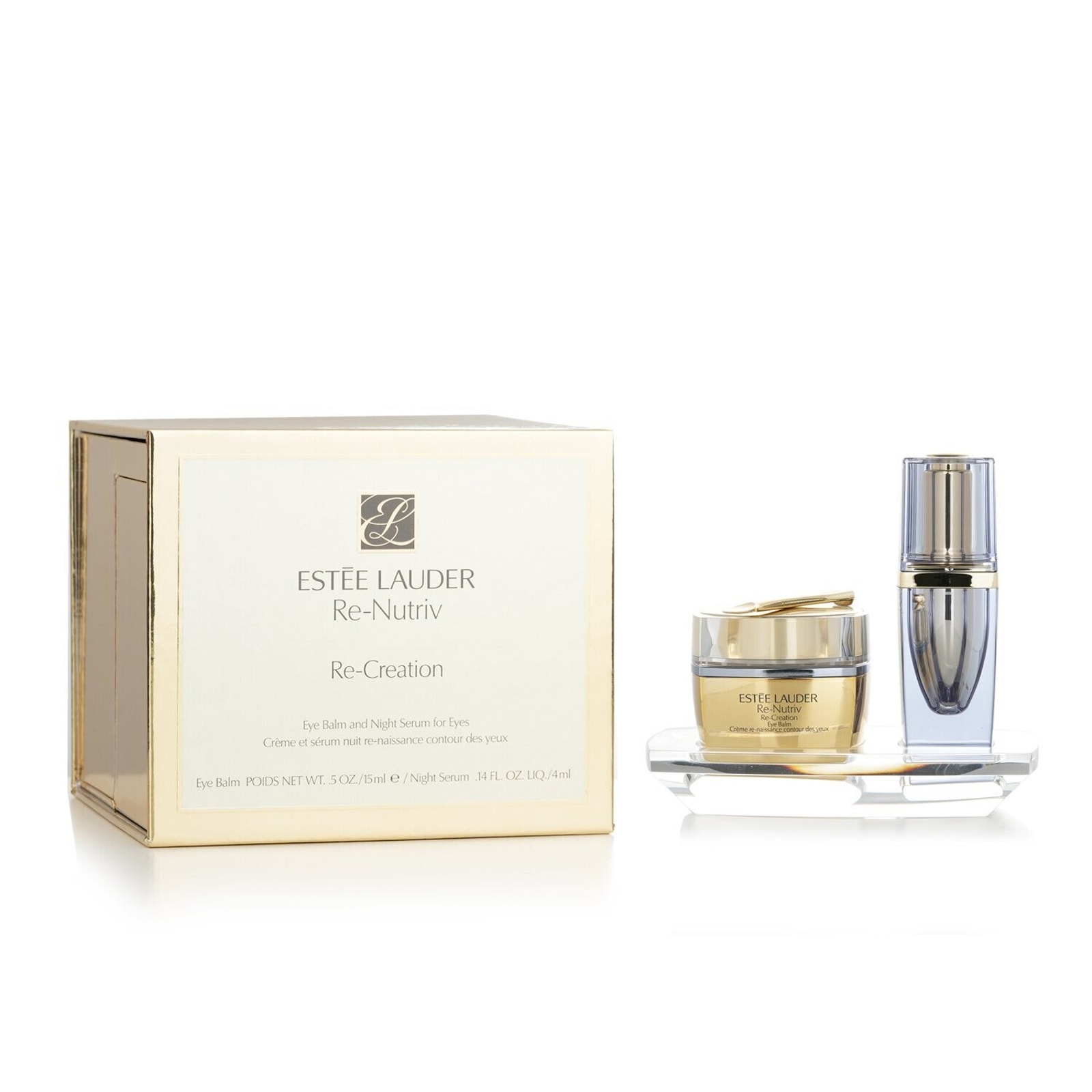 Estée Lauder Re-Nutriv RE-CREATION EYE BALM AND NIGHT SERUM for Eyes NIB