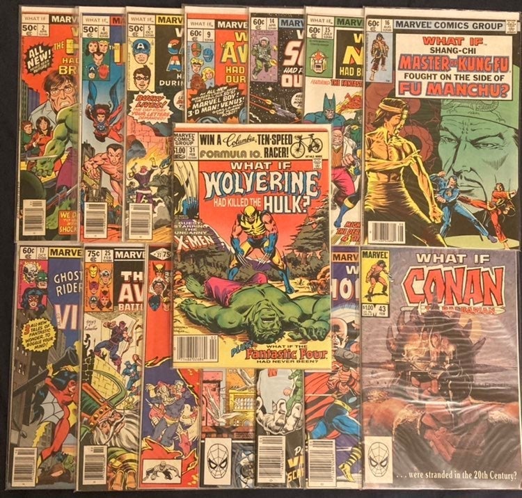 WHAT IF (1977) Lot #2, 5, 9, 14-17, 25, 27, 31 Wolverine had killed Hulk 16BKs