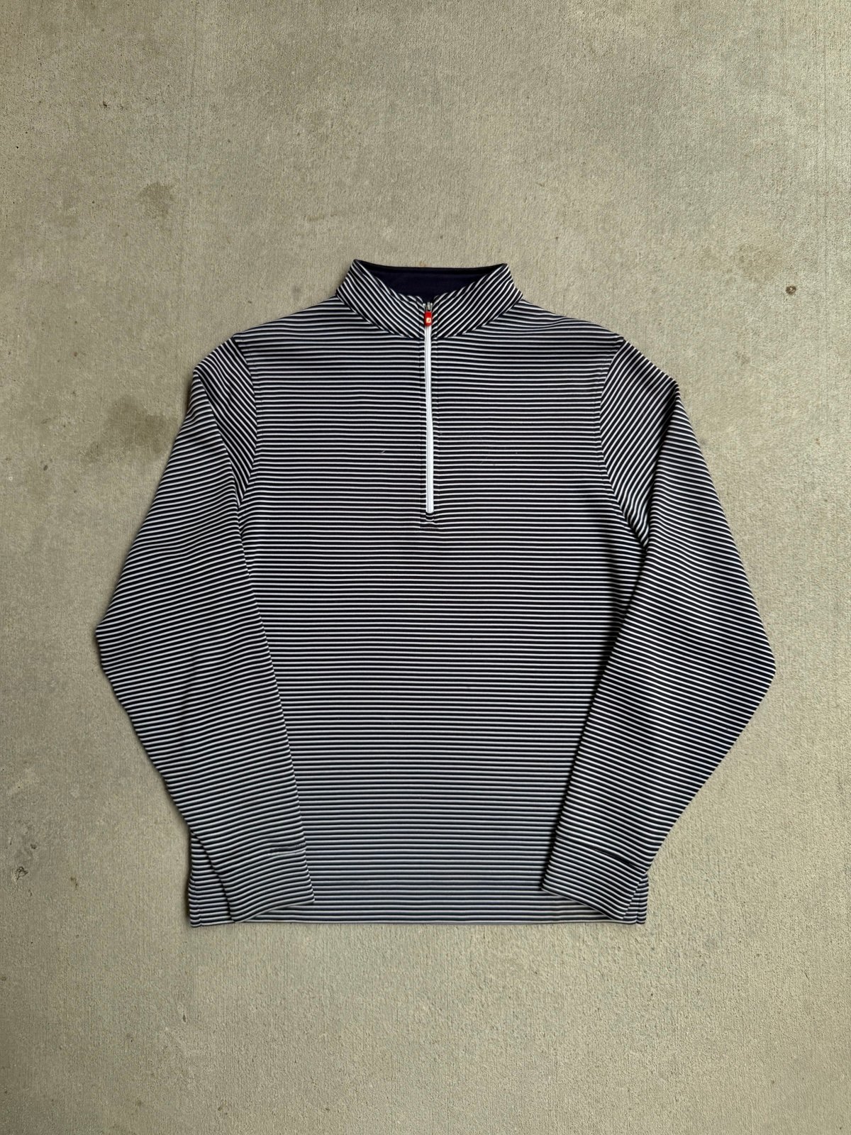 Footjoy Men’s Striped 1/4 Zip Golf Sweater M 22x27