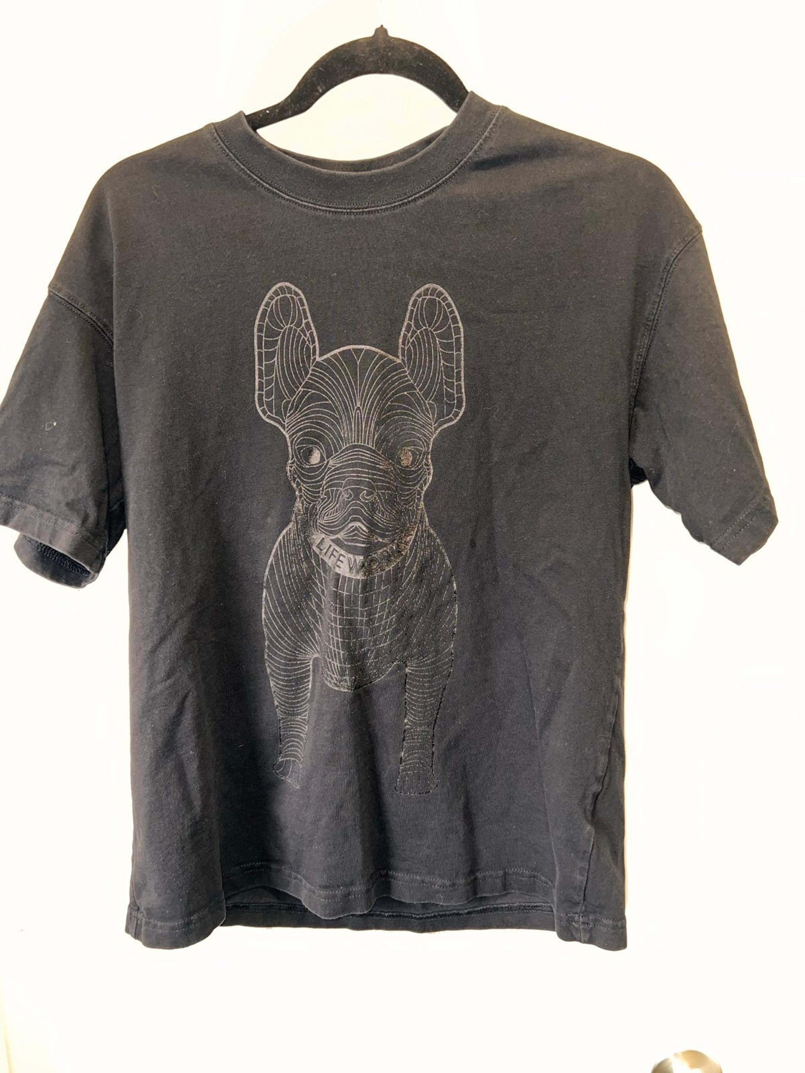 LIFE WORK T-shirt Black size xsmall