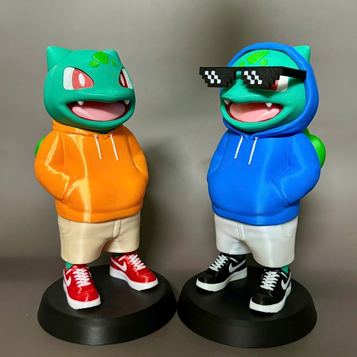 Urban Vibes Bulbasaur – Custom 3D Printed Streetwear Figure