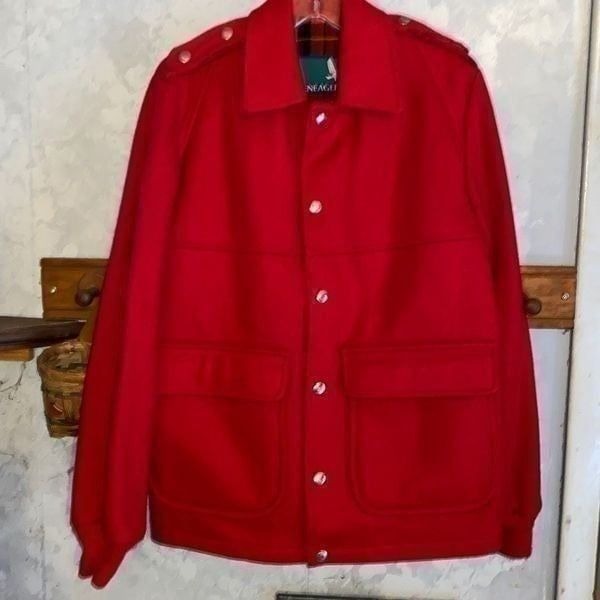Vintage GLENEAGLES Red Woolblend Jacket 40R
