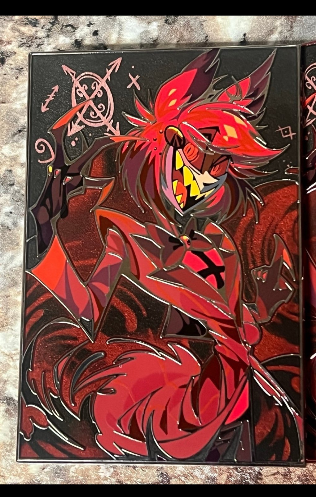 Hazbin Hotel Fanmade Alastor Radio Demon BN Enamel Pin