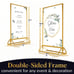 Set of 11 Gold Acrylic Frames