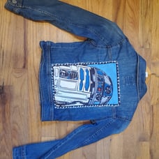 Custom R2-D2 jean jacket