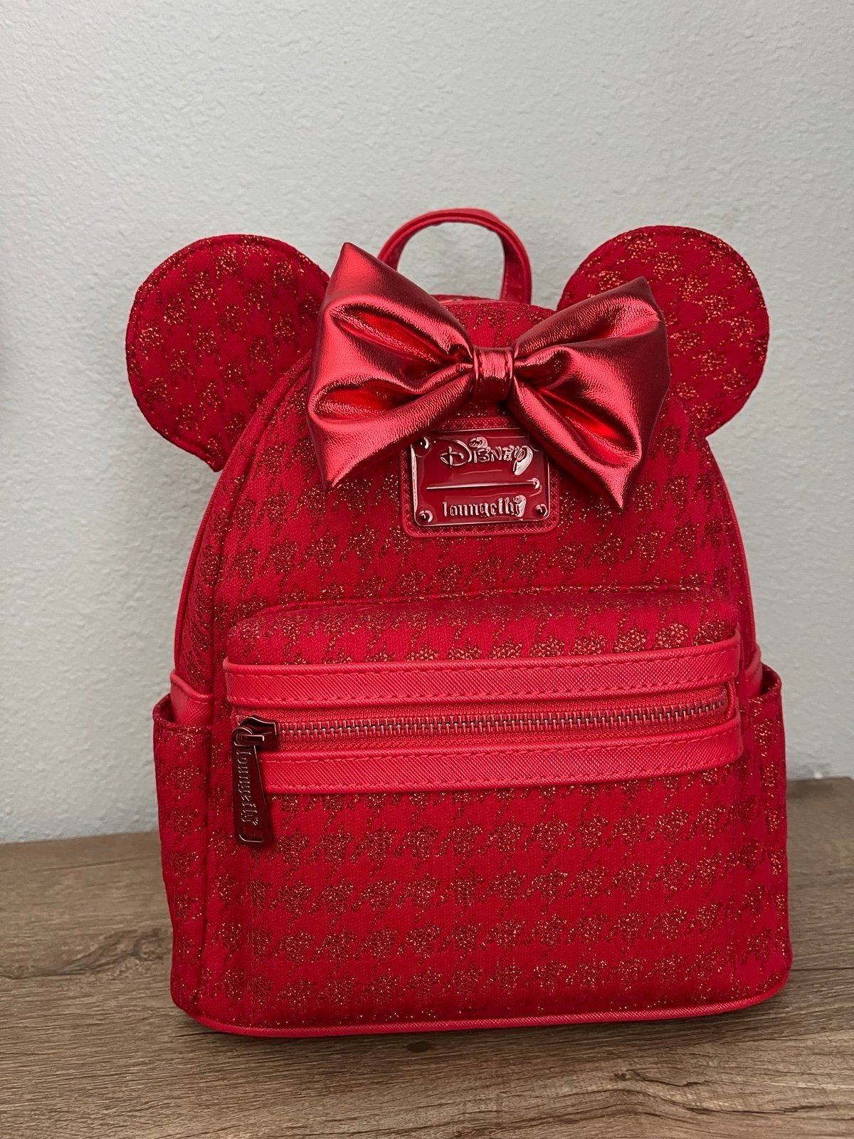 Loungefly Disney Minnie Red Sequins Mini Backpack NWT
