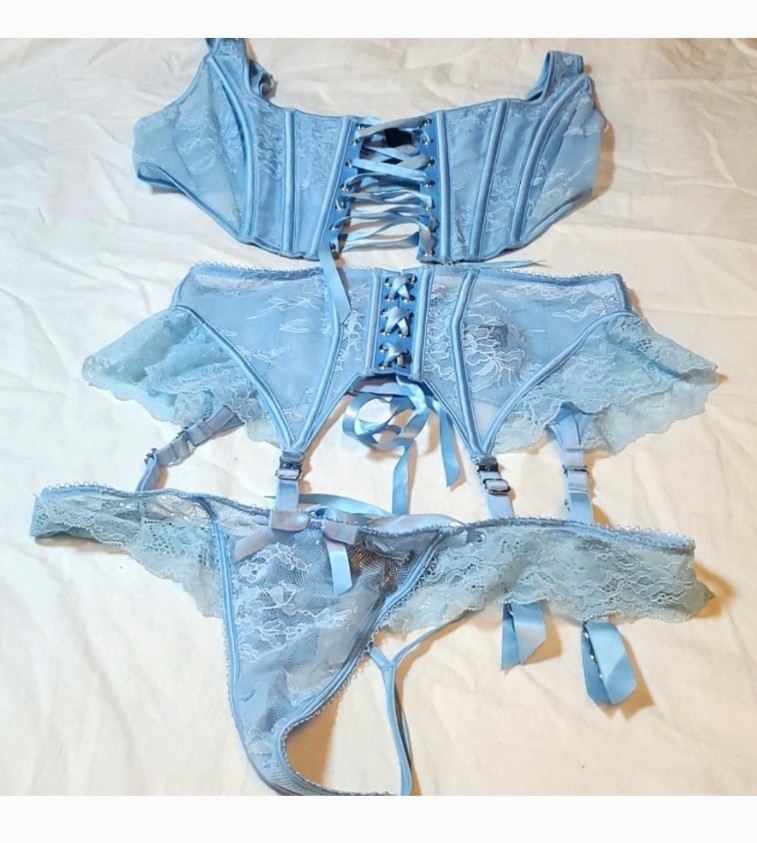 Open listing. Honey Birdette Rebecca 3 piece set.