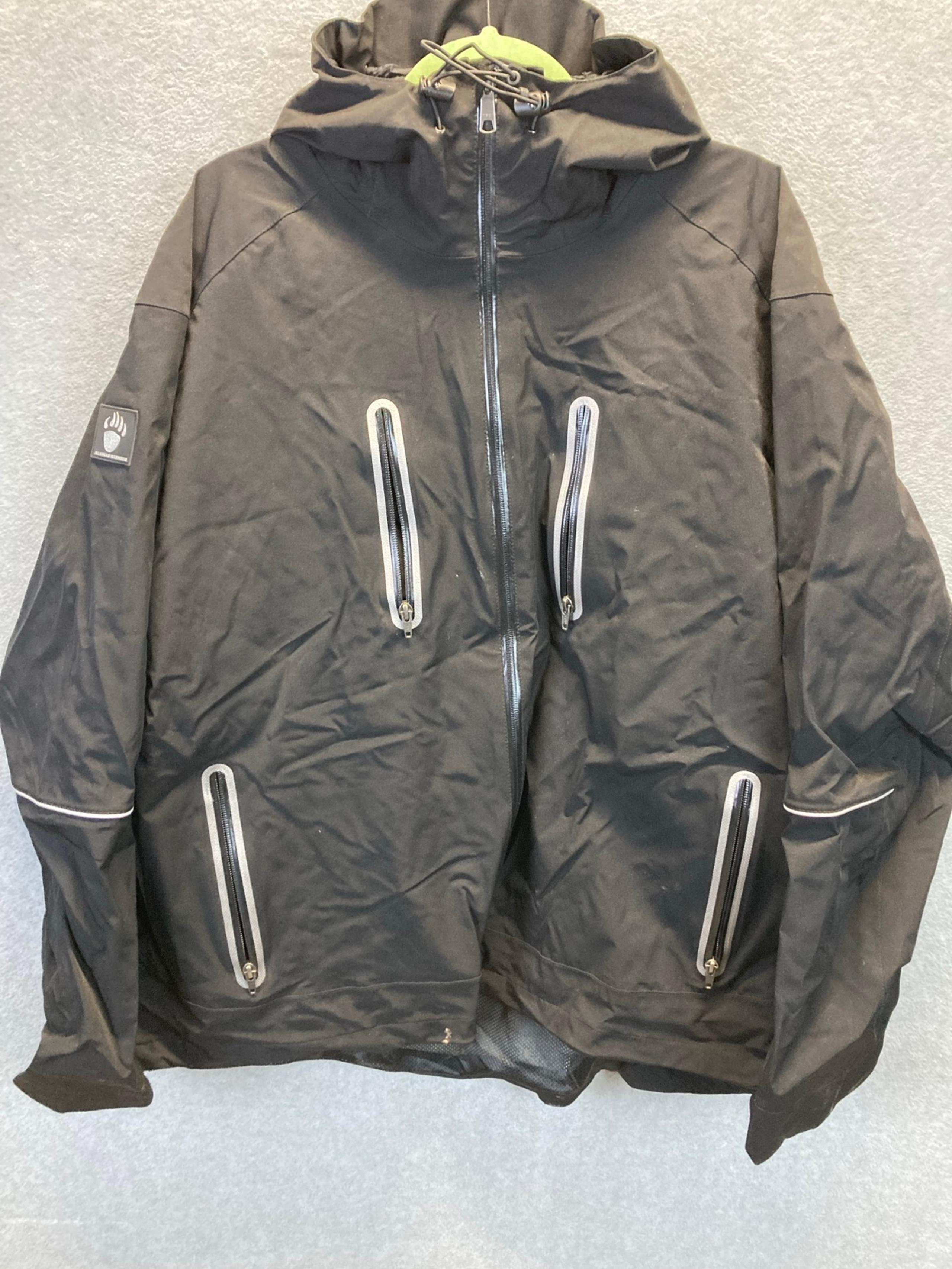 Duluth Trading Jacket Mens XXL Black Force Nine Work Alaskan Hardgear A40