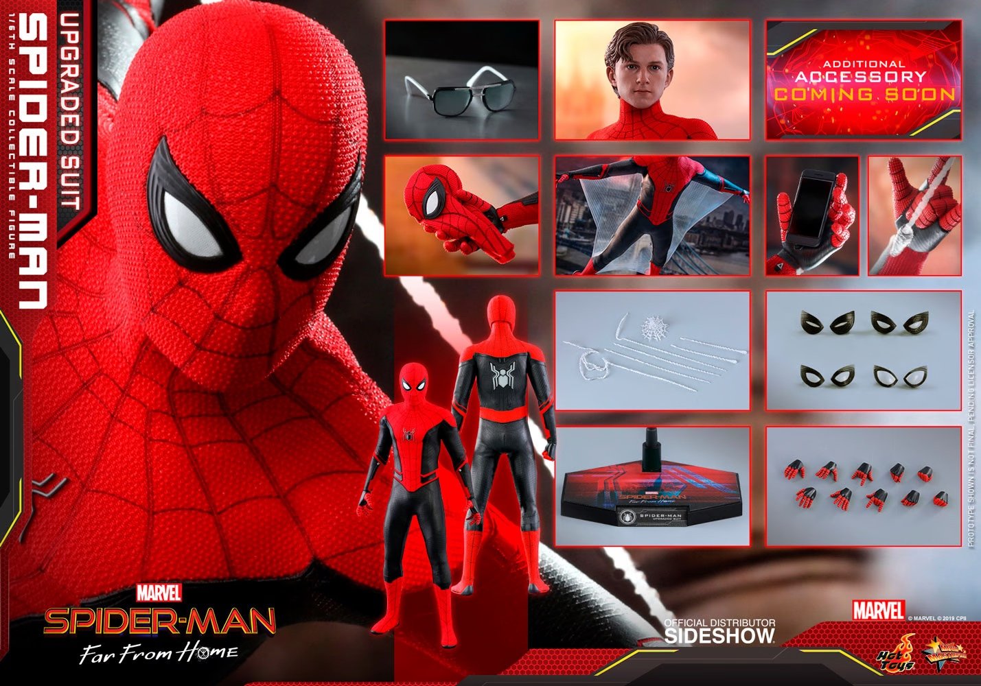 Marvel - Spider-Man (Upgraded Suit) - Six Scale Figure - Hot Toys - NEW