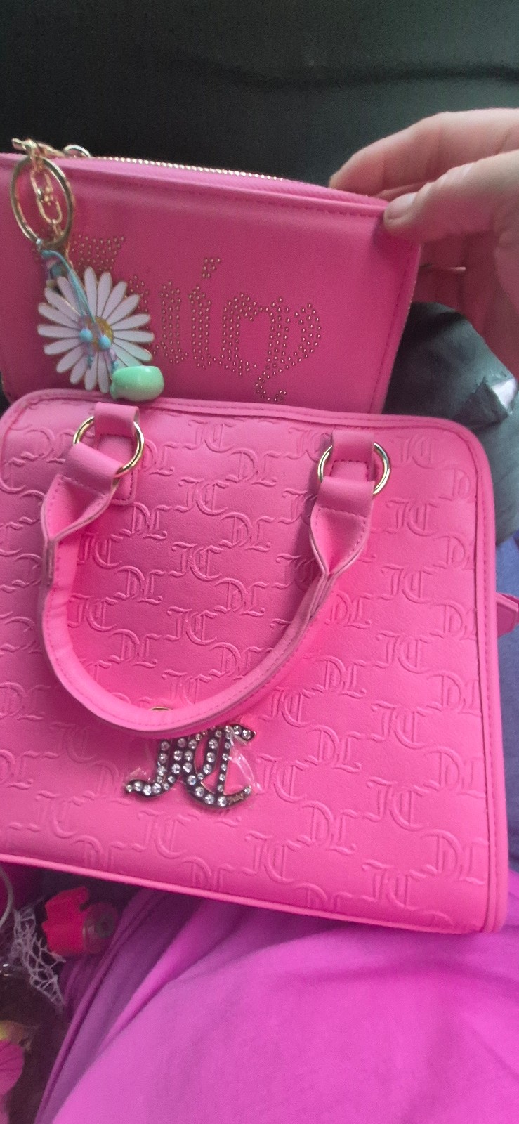 New with tags pink juicy couture purse and matching wallet.
