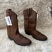New with tags! Brown leather cowboy boots
