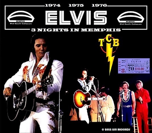 Elvis Presley Live 3 nights in memphis tennessee 1974, 75, 76 ltd 4 cd