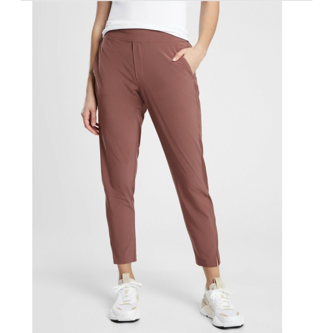 Athleta Brooklyn Jogger Pants Hearth Rose Pink Brown Size 10