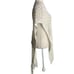 Handmade Loose Knit Cover Up Poncho One Size White V Neck Tie Belt Open Sides