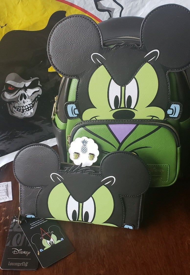 Loungefly Disney Frankenstein Mickey Cosplay GITD Mini Trio