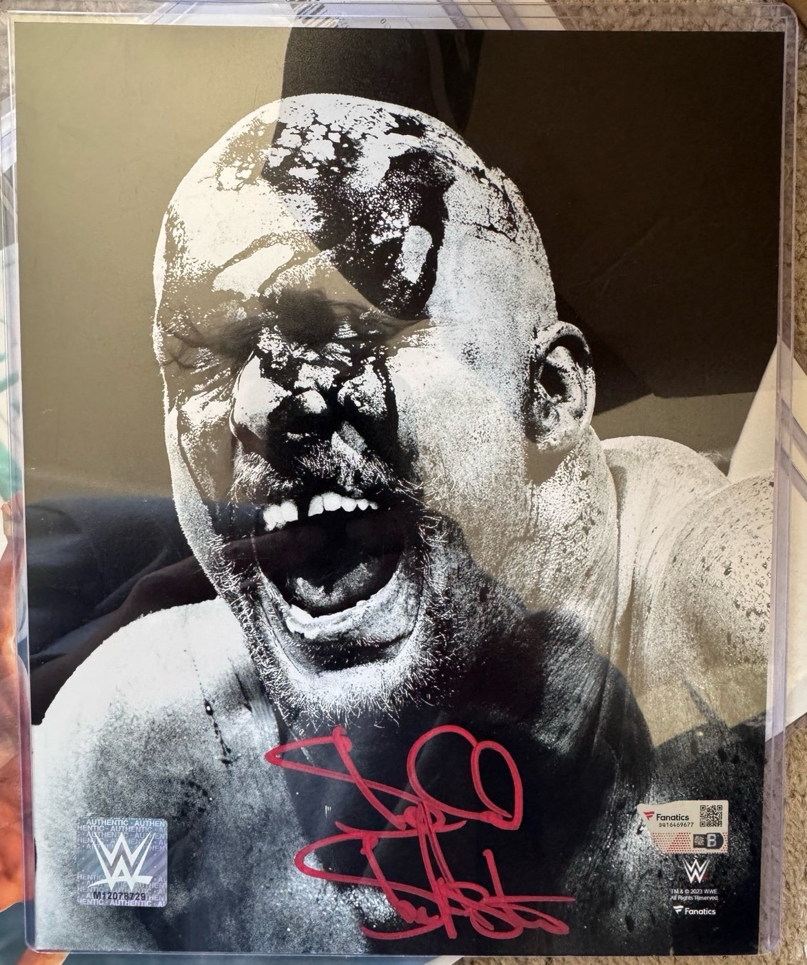 Wrestlemania 40 Authenticated Stone Cold Autograph
