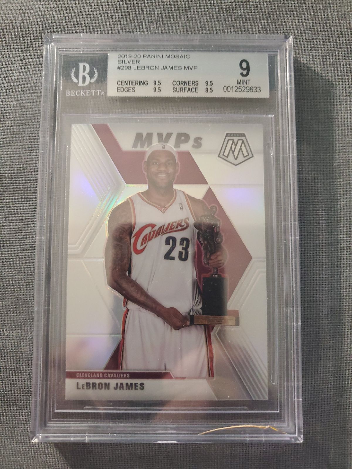 Lebron James mosaic sliver mint 9