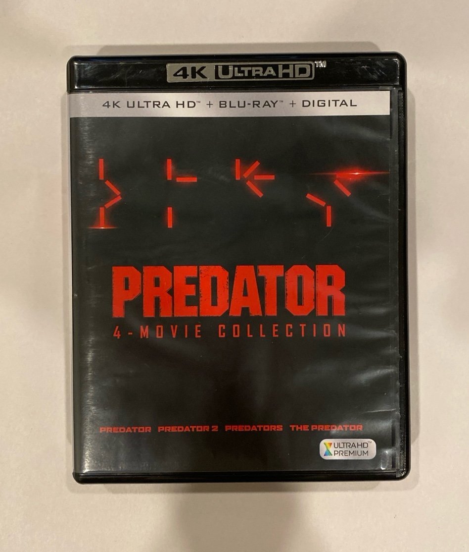 Predator 4 Movie Collection 4K UHD Ultra HD + Blu-ray Complete Like New