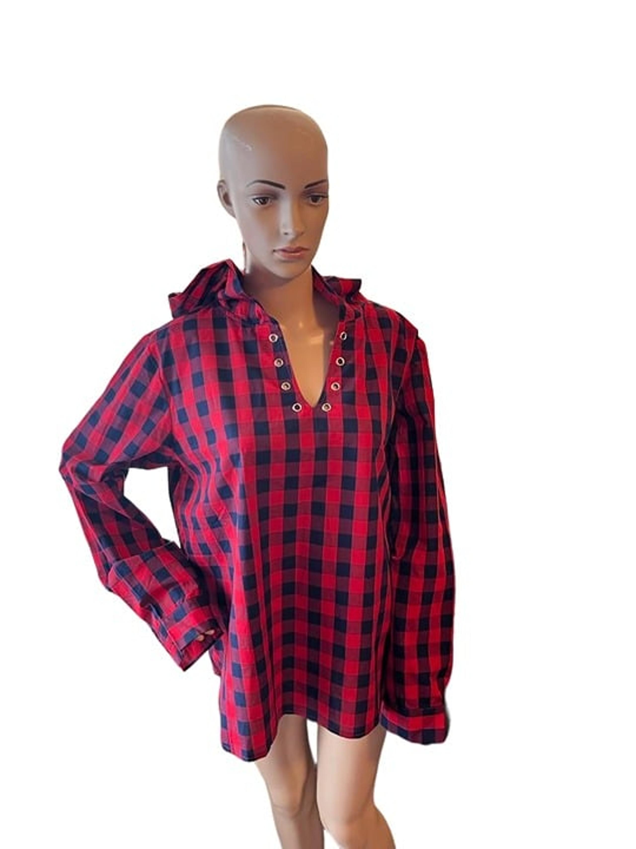 NWT Rosegal Women's Black & Red Checkered Hoodie