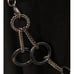 Gun Metal Black Acrylic Hoop Chain Link Belt Up to 48