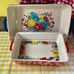 Pioneer Woman Fancy Flourish 2-Piece Rectangular Ceramic Baker Set