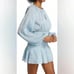 Ramy Brook Bennett Shirred Ruffle Mini Dress Size Small Smocked Designer