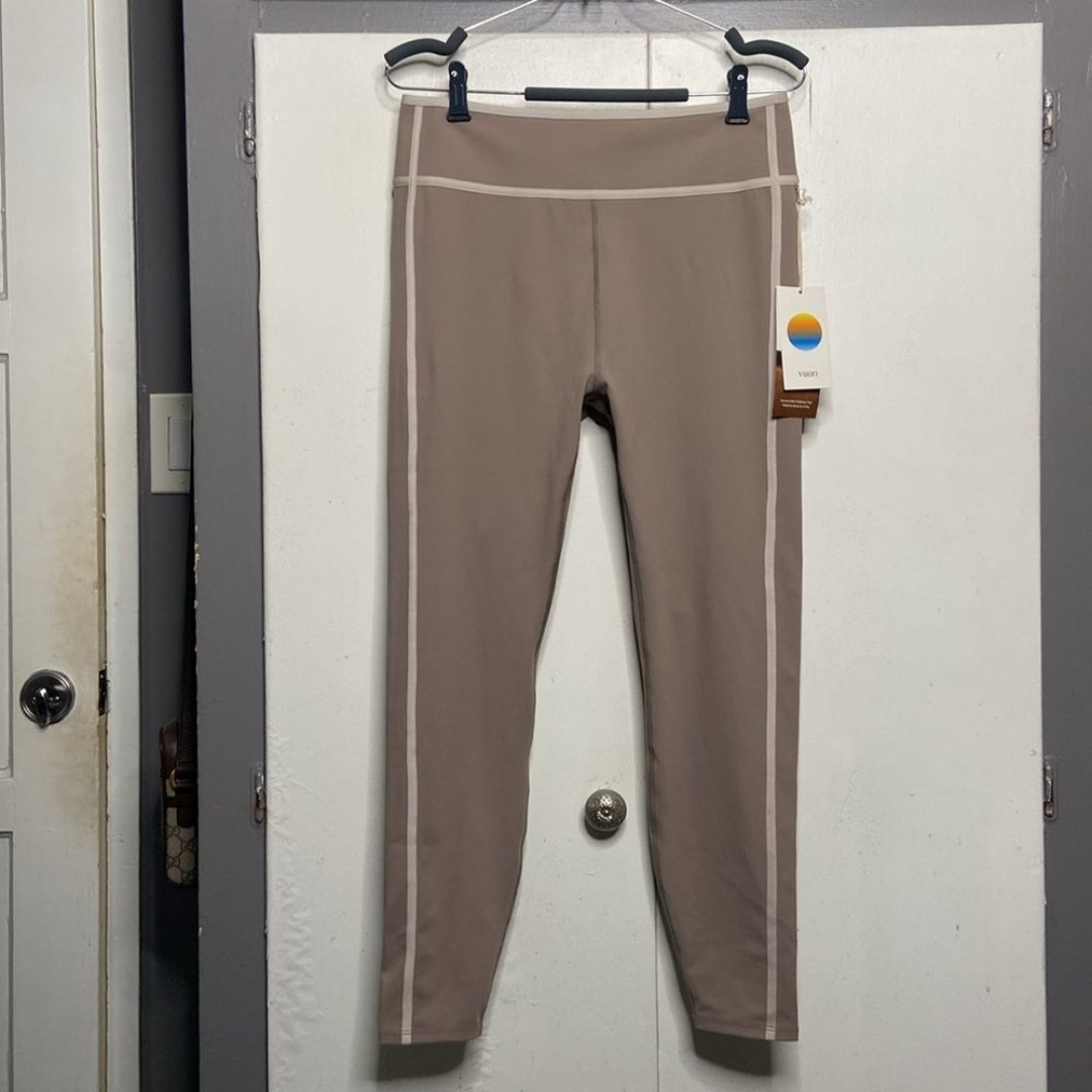 vuori women piper legging XL Graphite tan brown NWT style VW4026