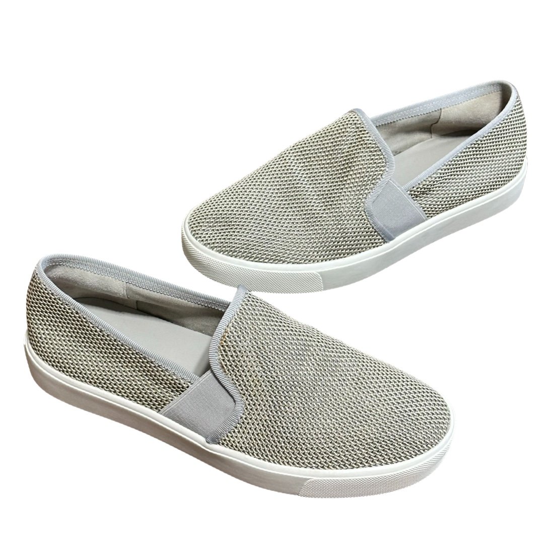 Vince silver and white mesh slip on casual shoes size 6