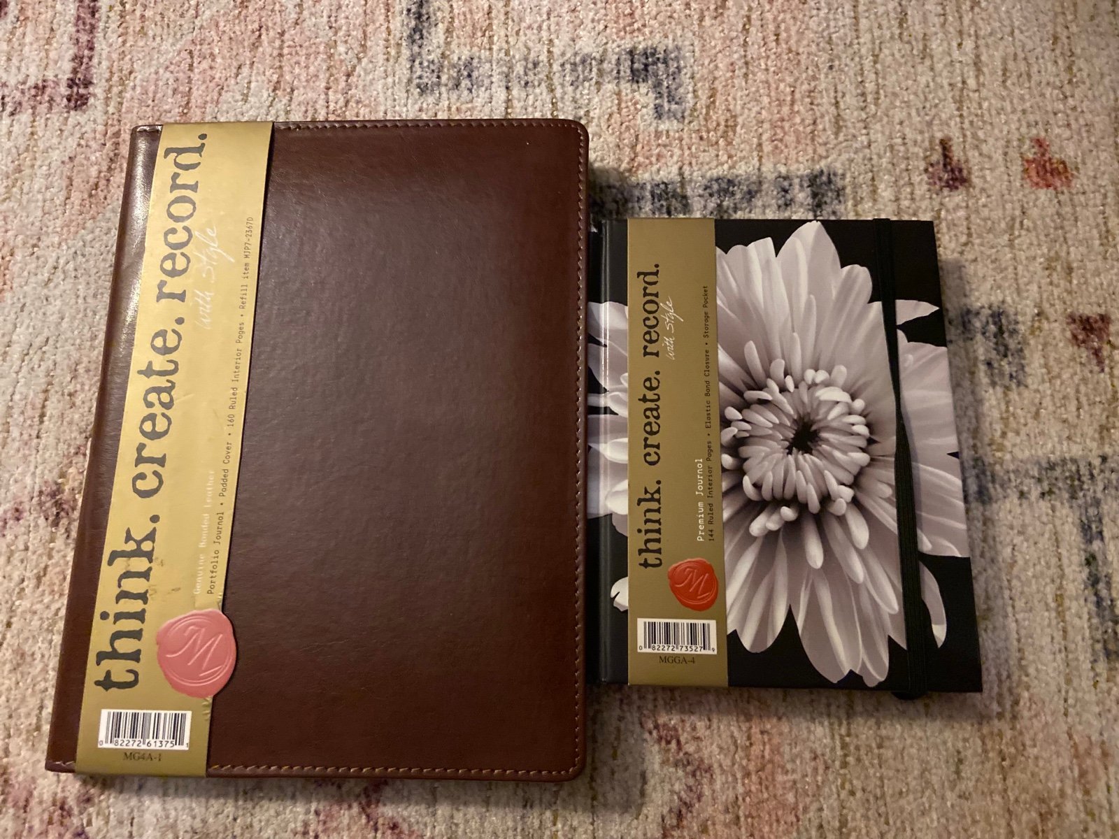 Marking Think .Create.Record Portfolio Journal Padded Cover*  Free Journal