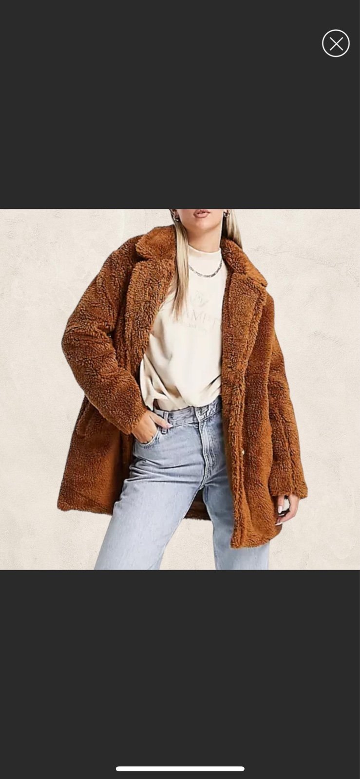 NWOT Teddy Plush Coat