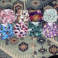 Mama Koala Cloth Pocket Diapers, Lot of 8