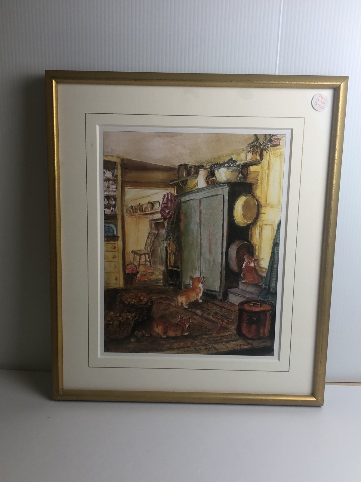 Blue Cupboard, framed print