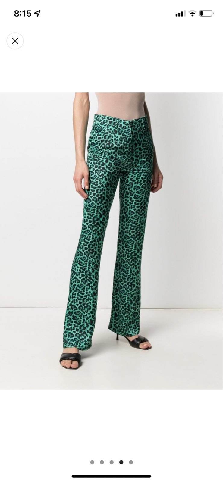Animal print trousers