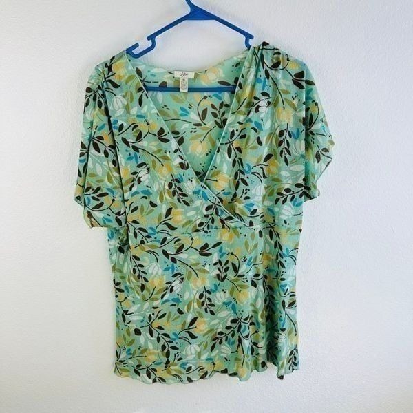 J Jill Floral Skirt Set Skirt XLTall Top XL