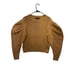 Express Cable Knit Brown Puff Sleeve Sweater Size S EUC