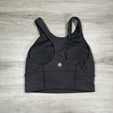 Lululemon Wunder Train Long-Line Bra *Medium Support, C/D Cups Black Size 2 Pr