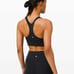 Lululemon Wunder Train Long-Line Bra *Medium Support, C/D Cups Black Size 2 Pr