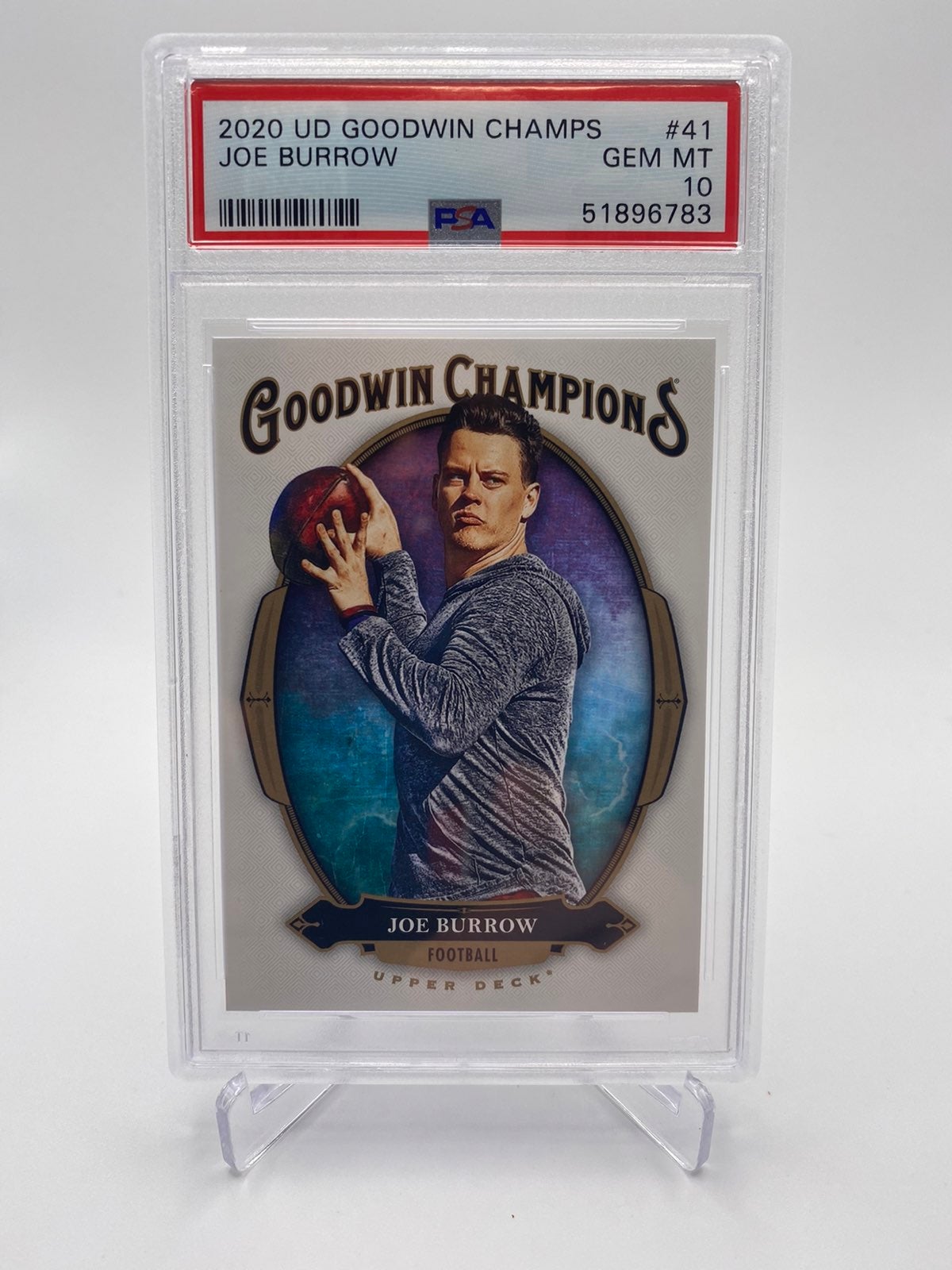 PSA 10 Joe Burrow RC Goodwin Champ
