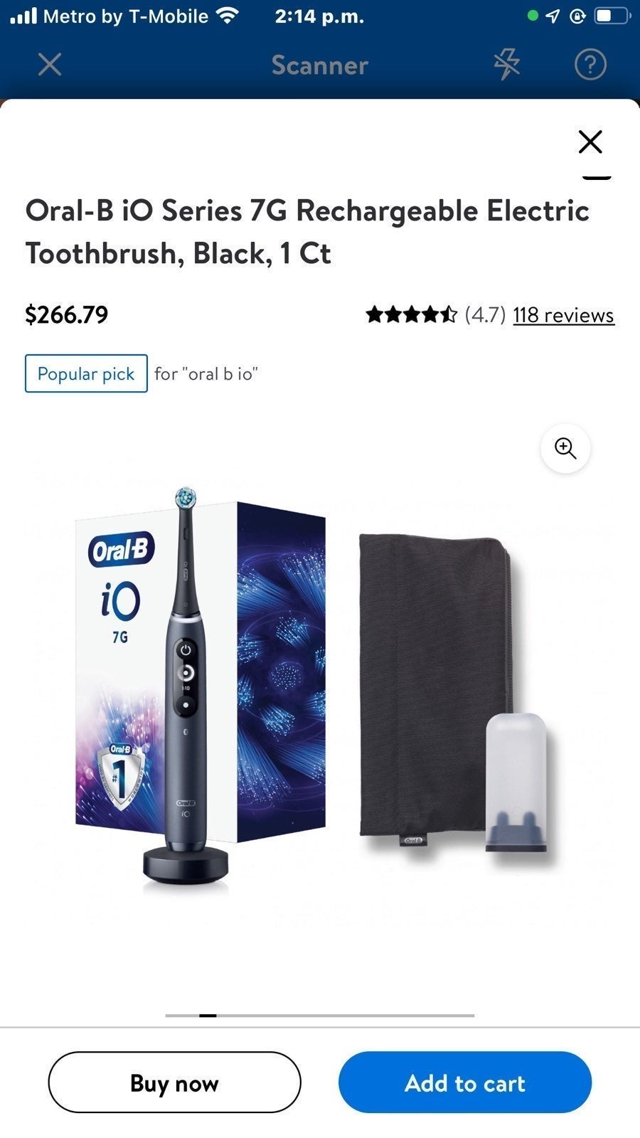 Oral-B iO Series 7G Black Onyx Electric Toothbrush