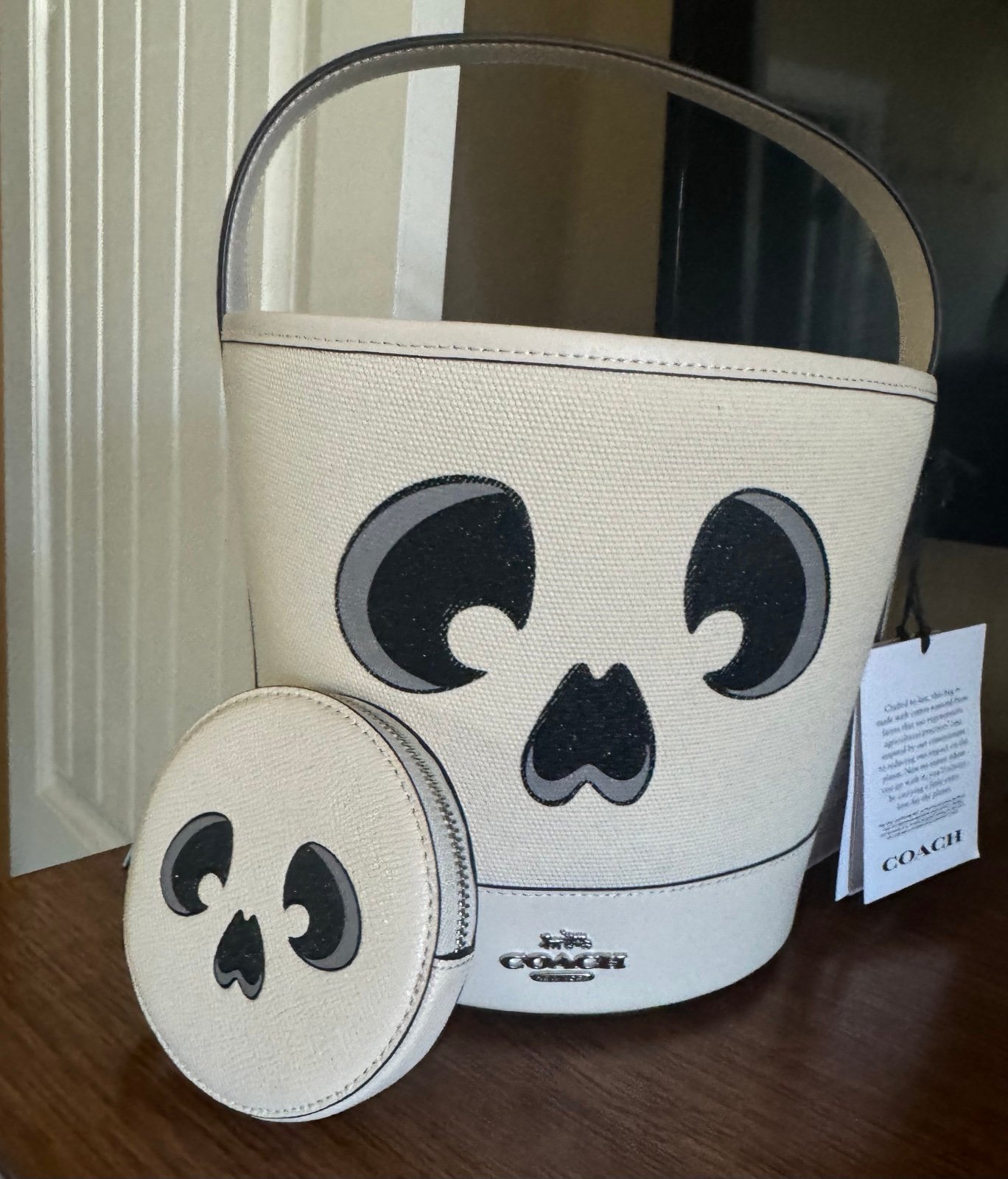 Coach Trick or Treat Bucket Purse. With Matching Coin Case.