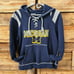 University Of Michigan Wolverines NCAA Navy Blue Hoodie By Pro Edge Jr XL / W M