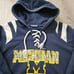 University Of Michigan Wolverines NCAA Navy Blue Hoodie By Pro Edge Jr XL / W M