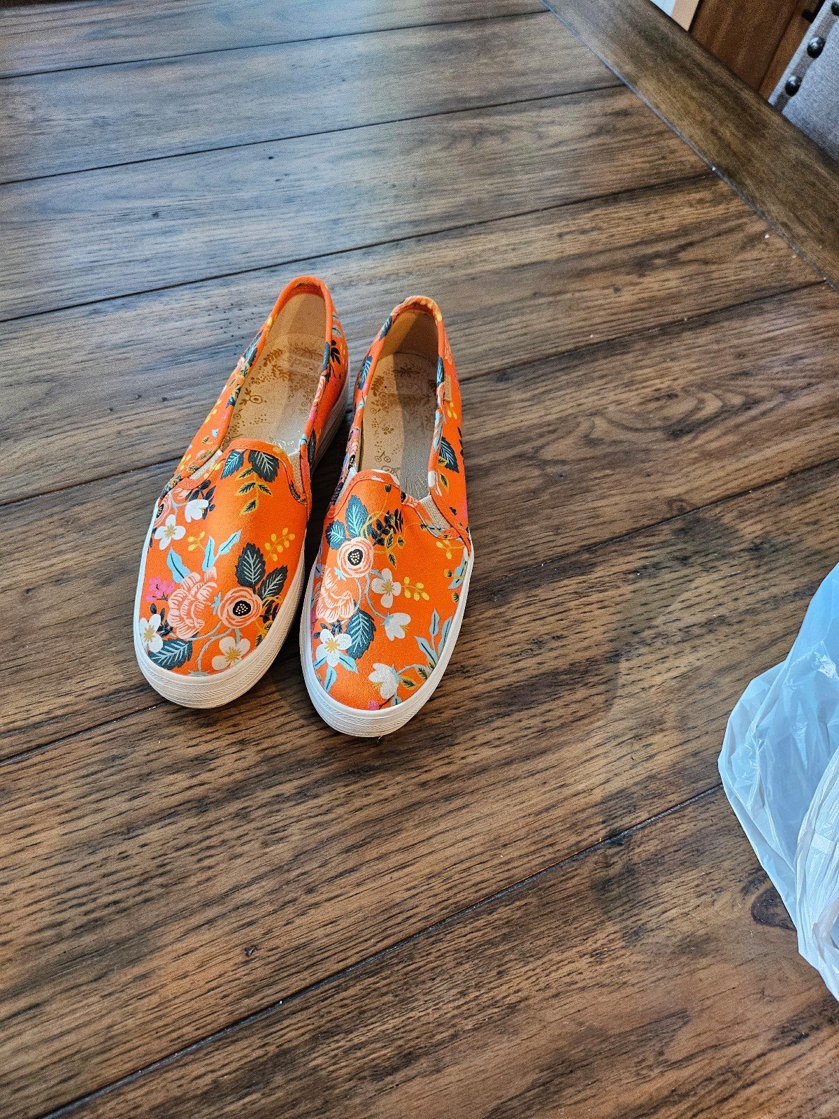 Keds & Rifle Paper Co. Triple Decker Slip Ons sz.7