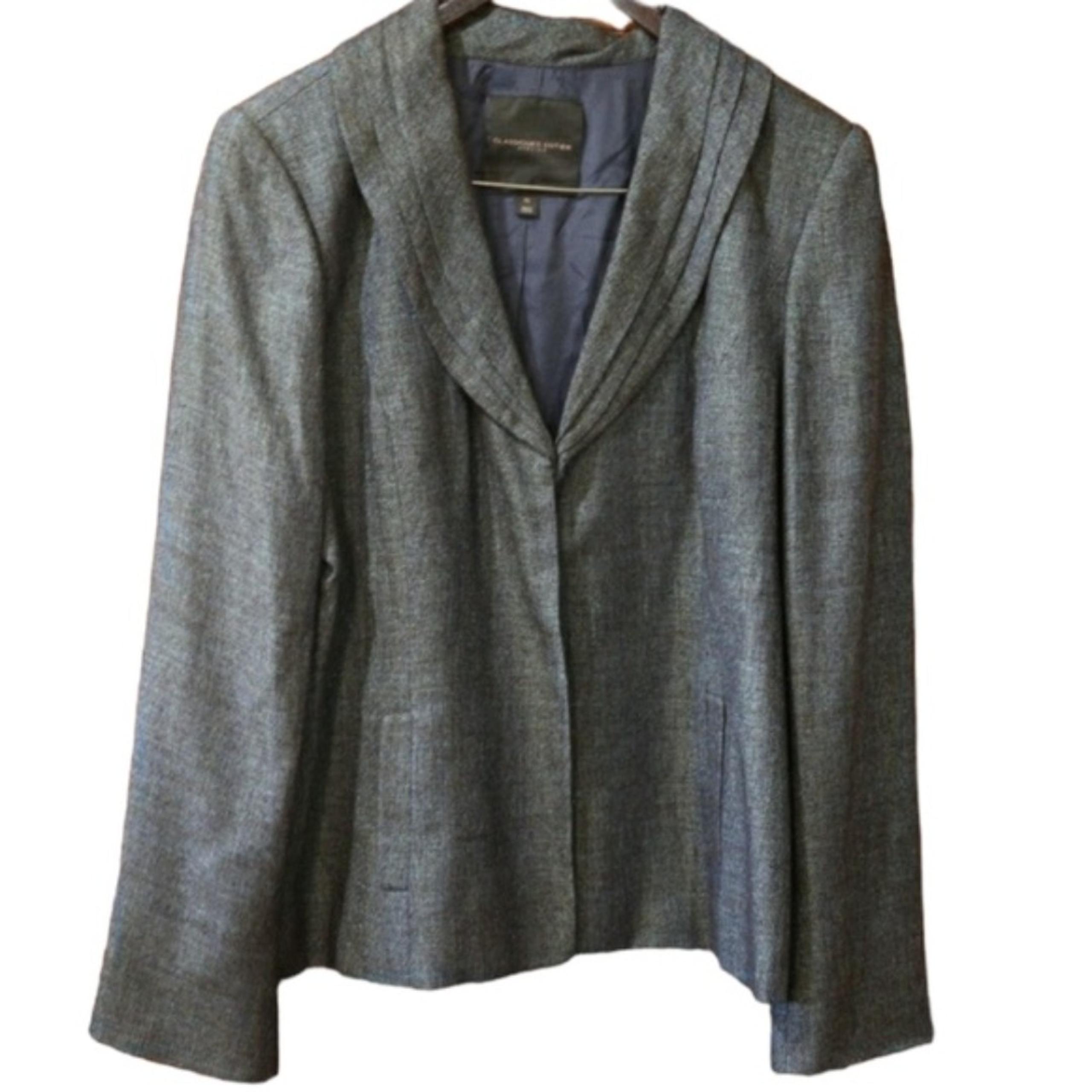 Classiques Entier Blue Wool Blend Blazer Jacket XL