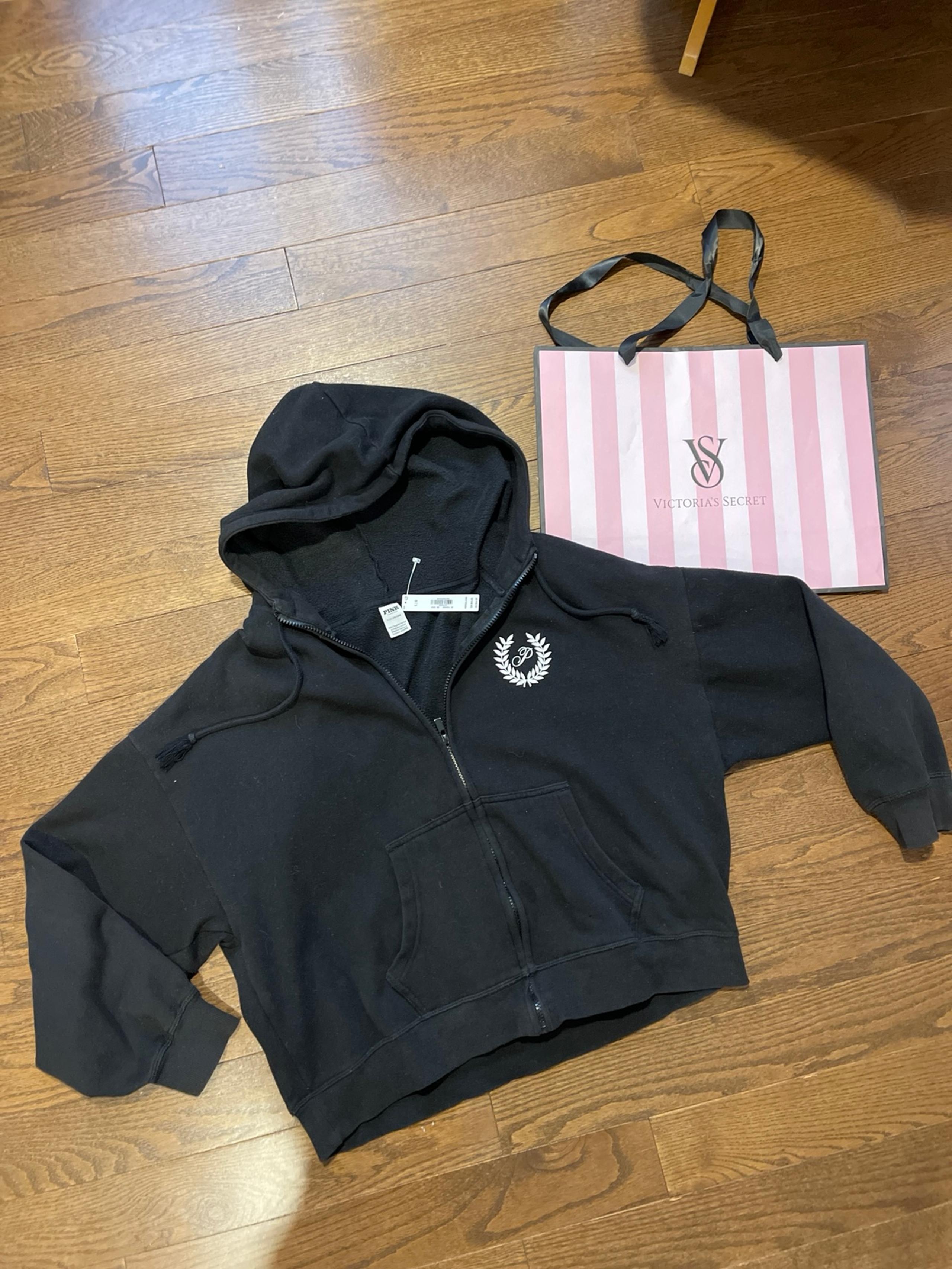 Hoodie VS PINK, sz L, front zipper