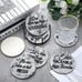 8 Pcs Diamond Painting Funny Coasters for Drinks with Holder DIY Painting Tools