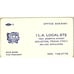 Ocie Bass I.L.A. Local 872 Houston Vintage Business Card SC9-B13