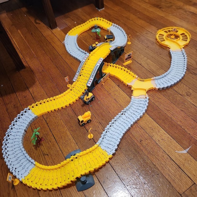 Toddler Boy Toys for 3 4 5 6 Year Old Total 236 PCS Construction Toys Race Track
